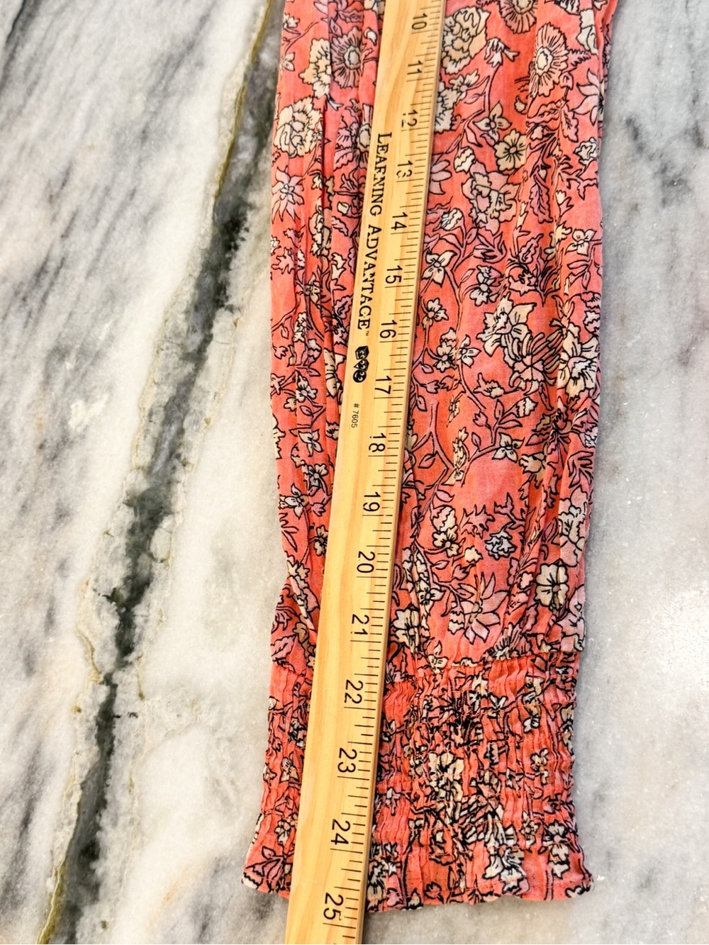 Anthropologie Ro’s Garden Coral Floral Boho Peasant Top Cotton Sz L - Picture 7 of 8